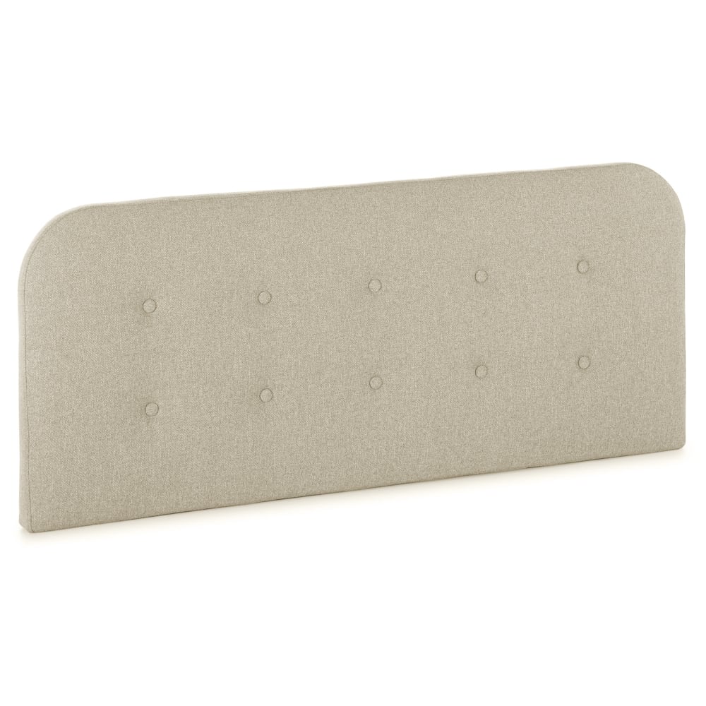 Cabecero tapizado 140x60 cm color beige, acolchado con espuma