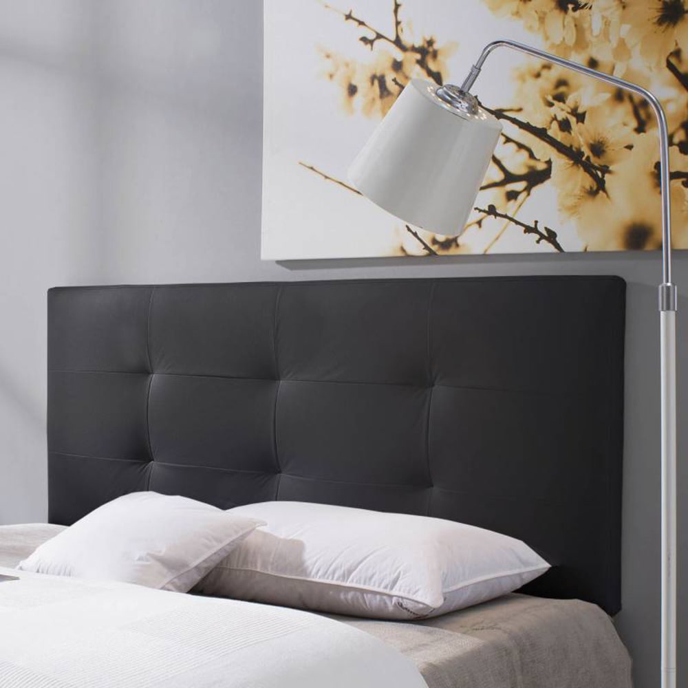 Tête de lit 150x60 cm noir, cuir synthétique