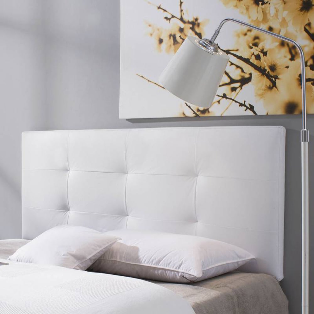 Tête de lit 150x60 cm blanc, cuir synthétique
