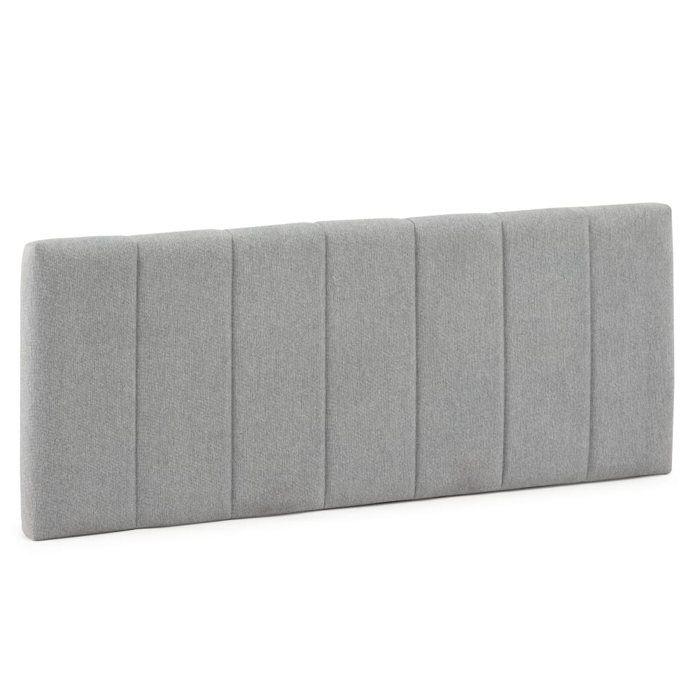 Cabecero tapizado 150x60 cm color gris, acolchado con espuma