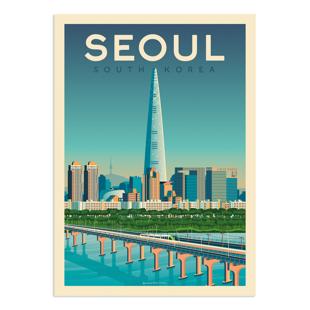 Póster Séoul  30x40 cm