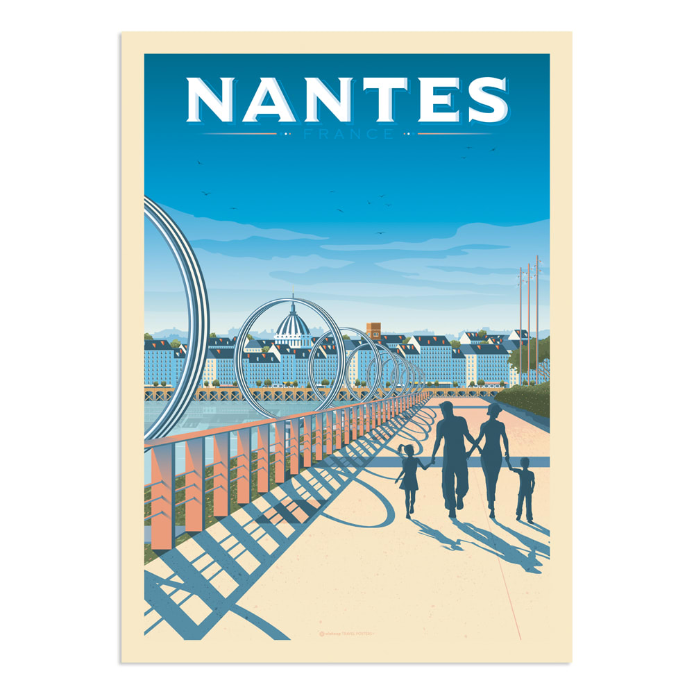 Póster Nantes Anneaux  50x70 cm
