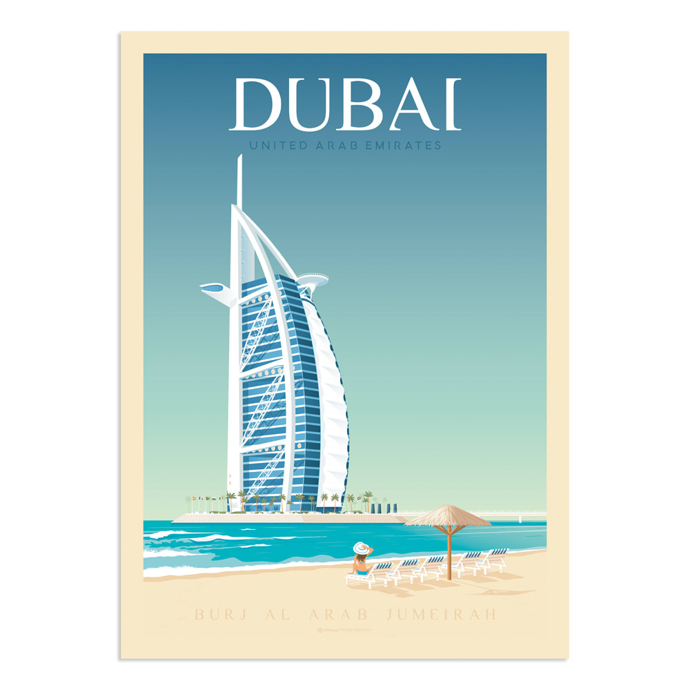 Póster Dubaï  50x70 cm