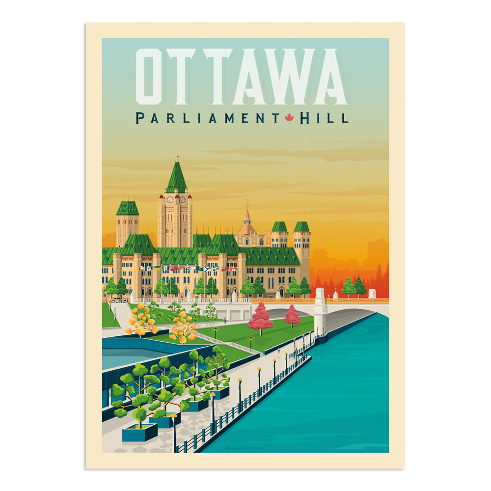 Póster Ottawa  50x70 cm