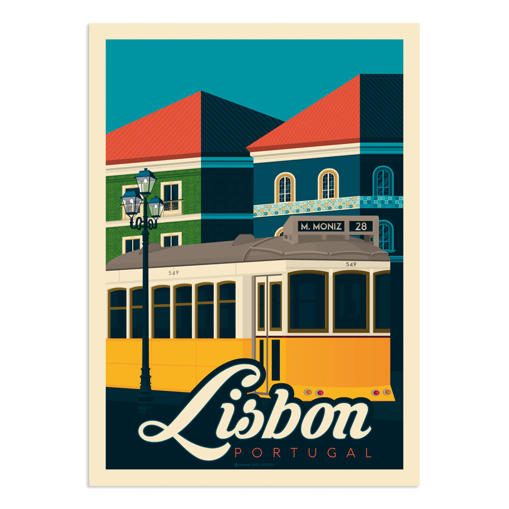 Affiche Lisbonne 30x40 cm
