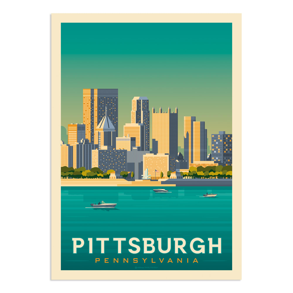 Affiche Pittsburgh 30x40 cm