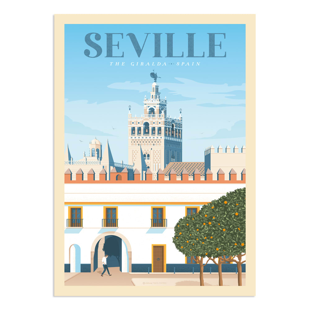Affiche Seville 30x40 cm