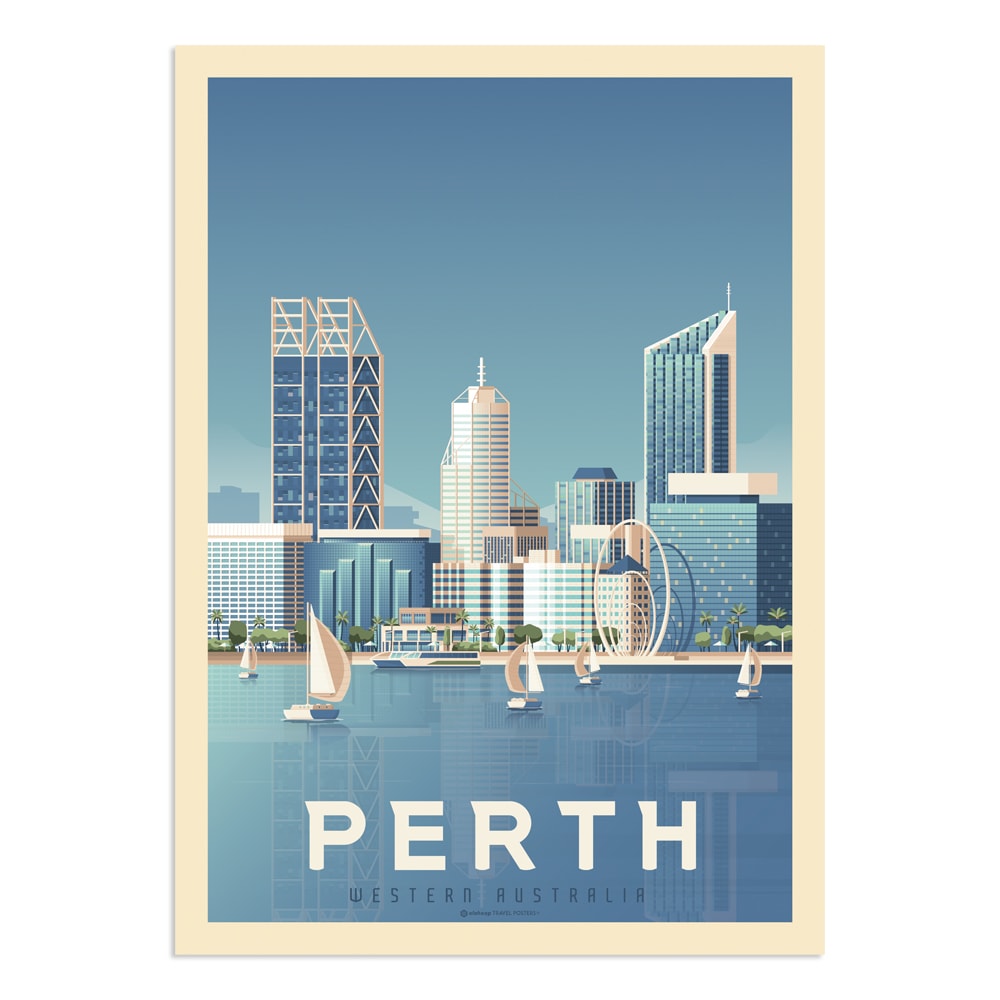 Affiche Perth 30x40 cm