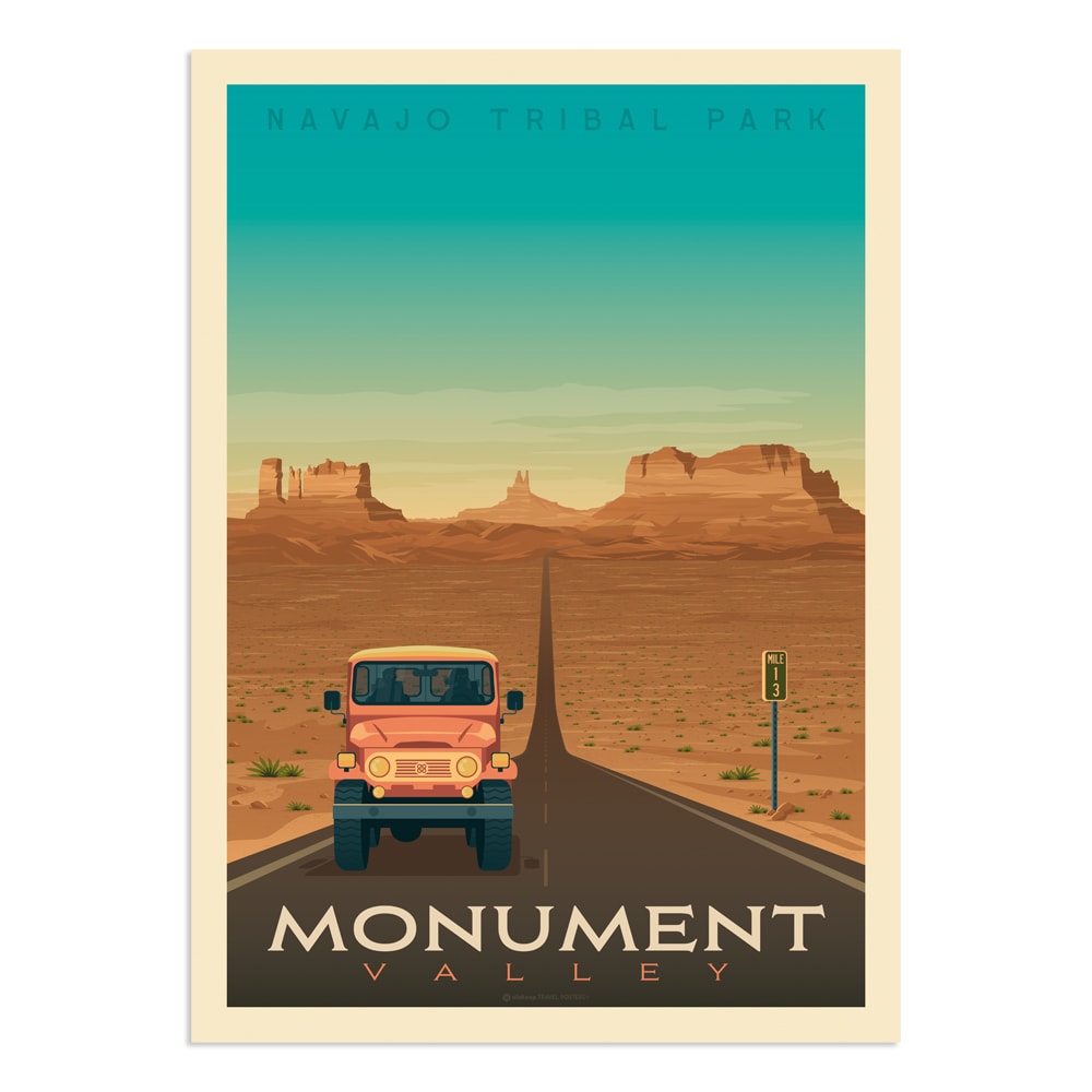Affiche Monument Valley 50x70 cm