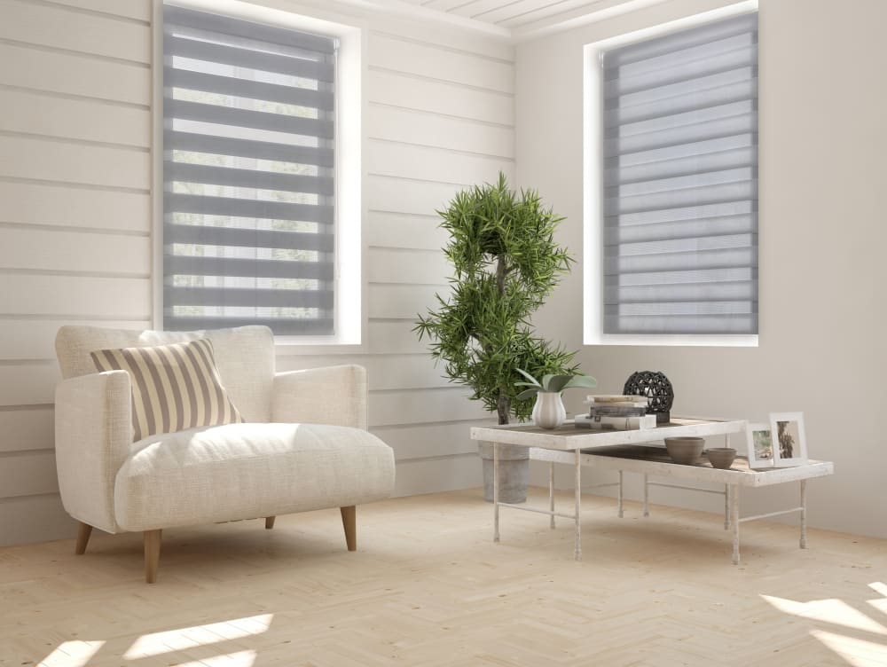Estor enrollable gris noche y día fácil montaje 52X180 - Maisons du Monde