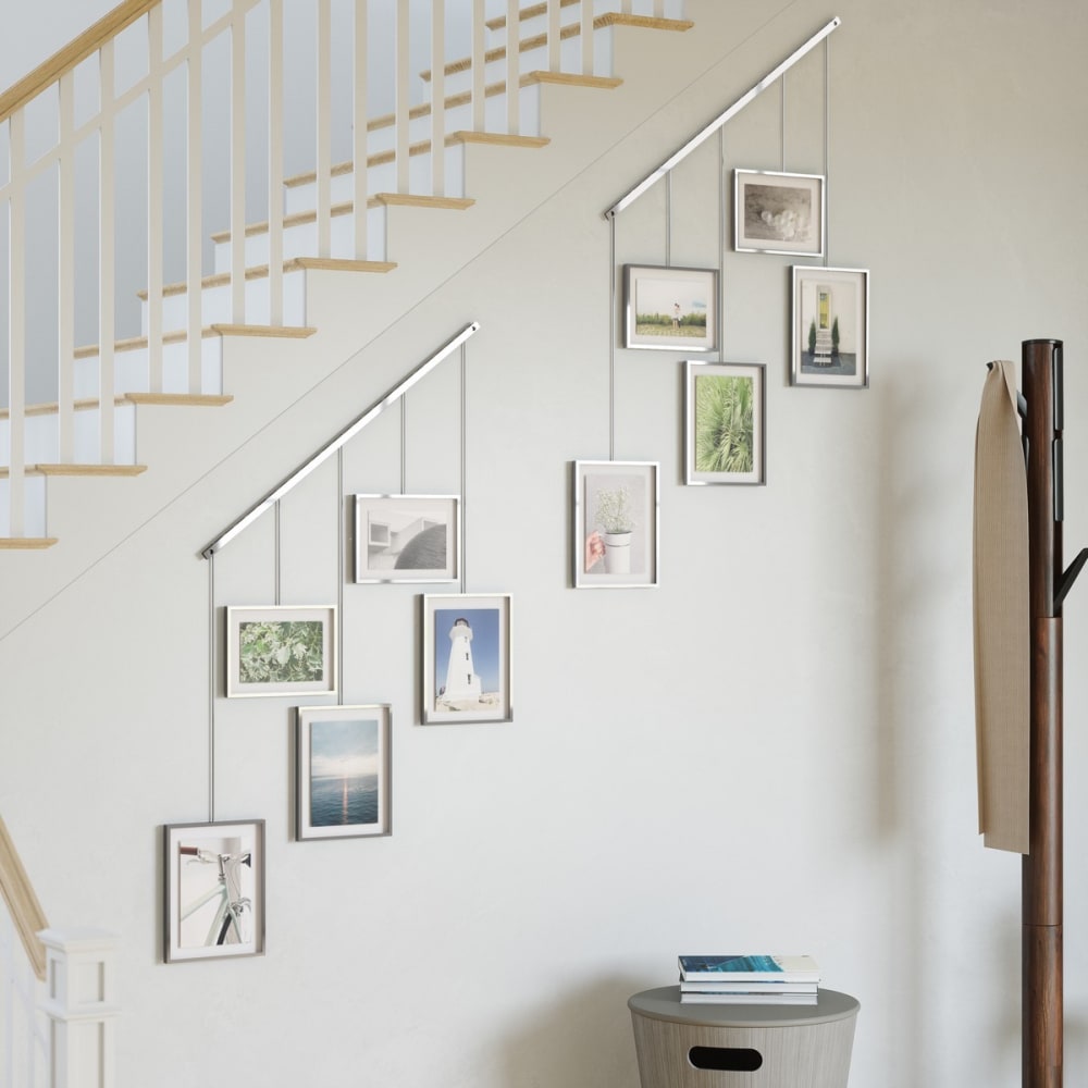 Jeu de 5 cadres suspendus nickel - Maisons du Monde