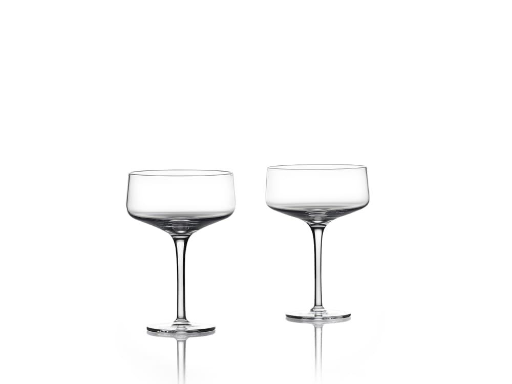 Verres à Champagne en verre transparent - Lot de 2 Verres à Champagne en verre transparent - Lot de 2