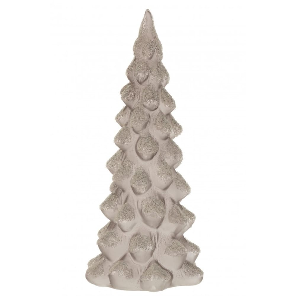Árbol de navidad helado cristal gris alt. 35 cm