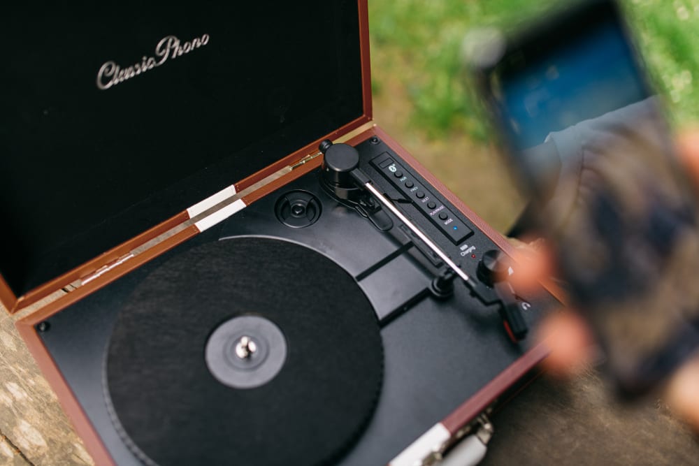 Platine vinyle avec bluetooth