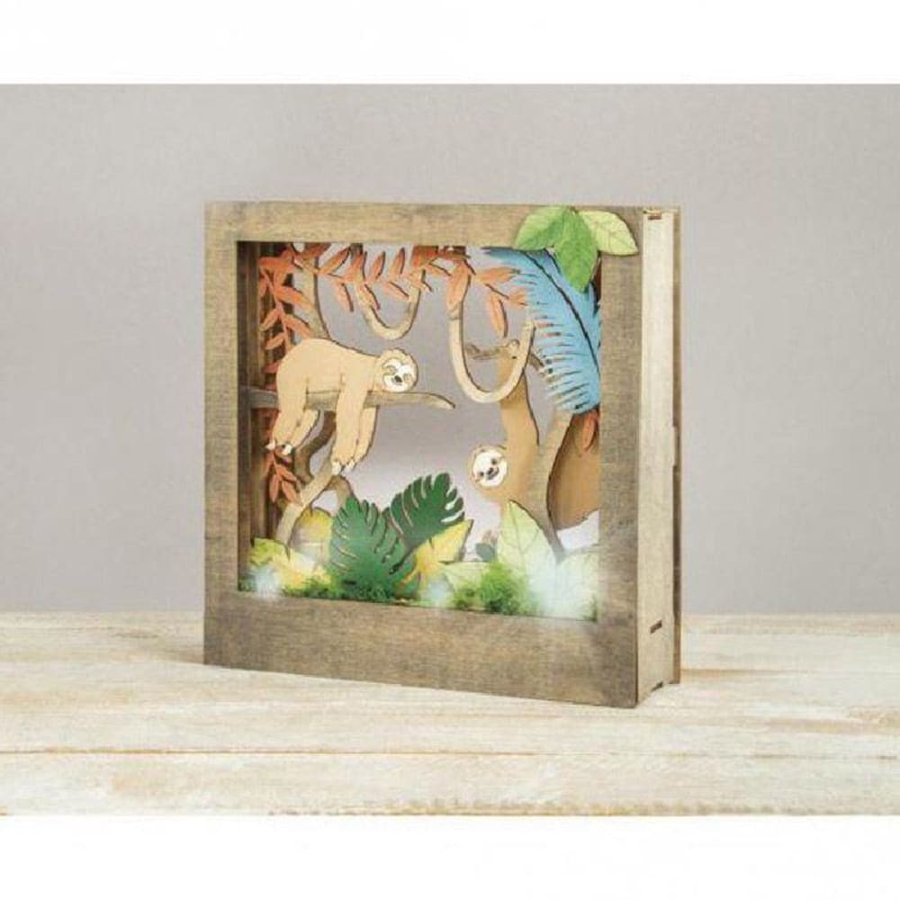 Cadre décoratif en bois à motif 3D 24x24x6,5cm - Maisons du Monde