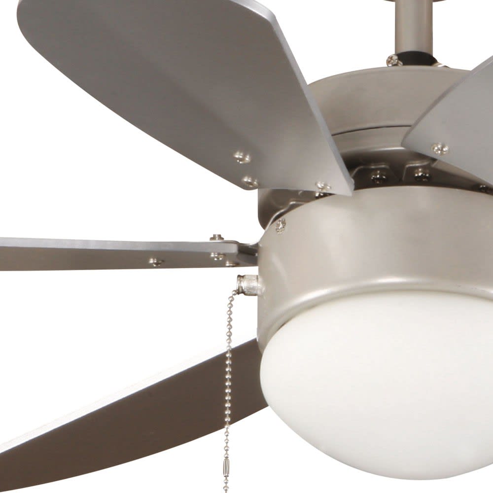 Kleiner silberner Deckenventilator mit Licht - Maisons Du Monde