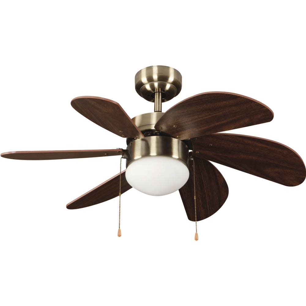 Wonderlamp Ventilador de techo pequeño marrón