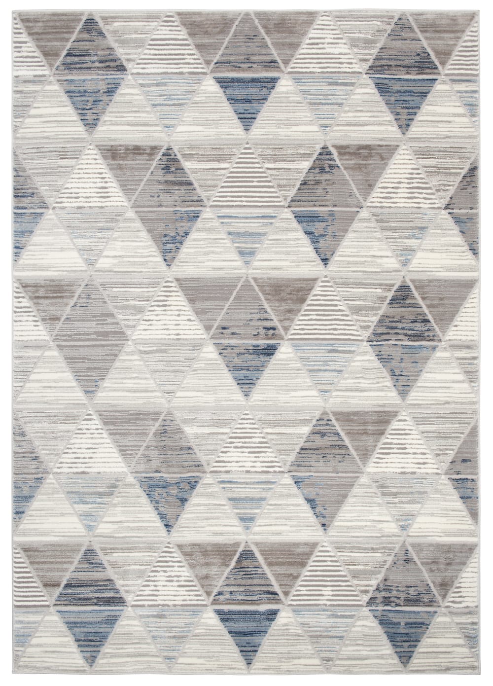Alfombra de salón gris crema azul marino antracita 3d 80 x 150 cm