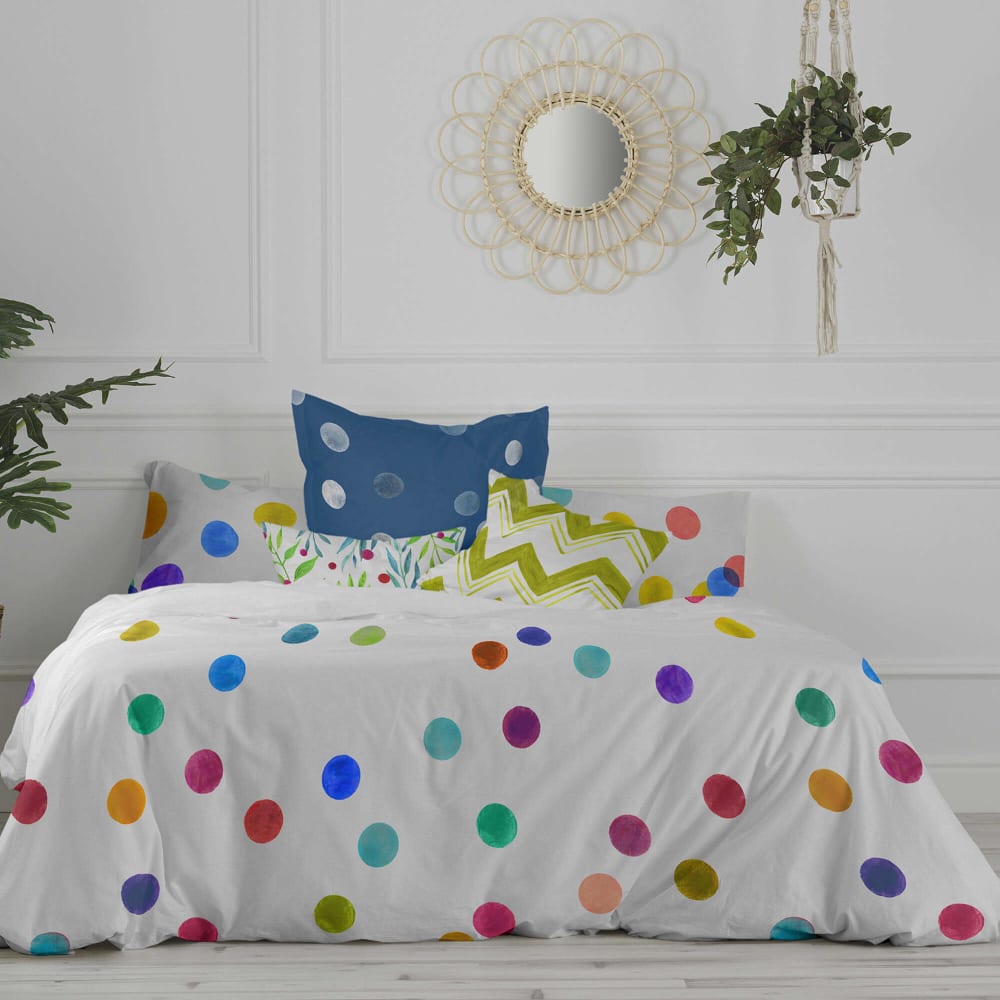 Funda nórdica 100% algodón multicolor 260x240 cm (cama 180/200)