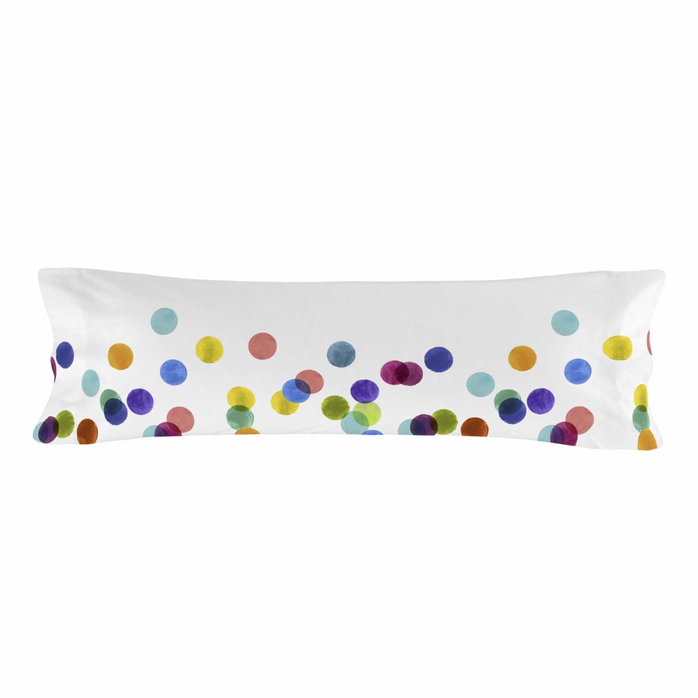 Funda de almohada 100% algodón multicolor 45x125 cm (cama 105)