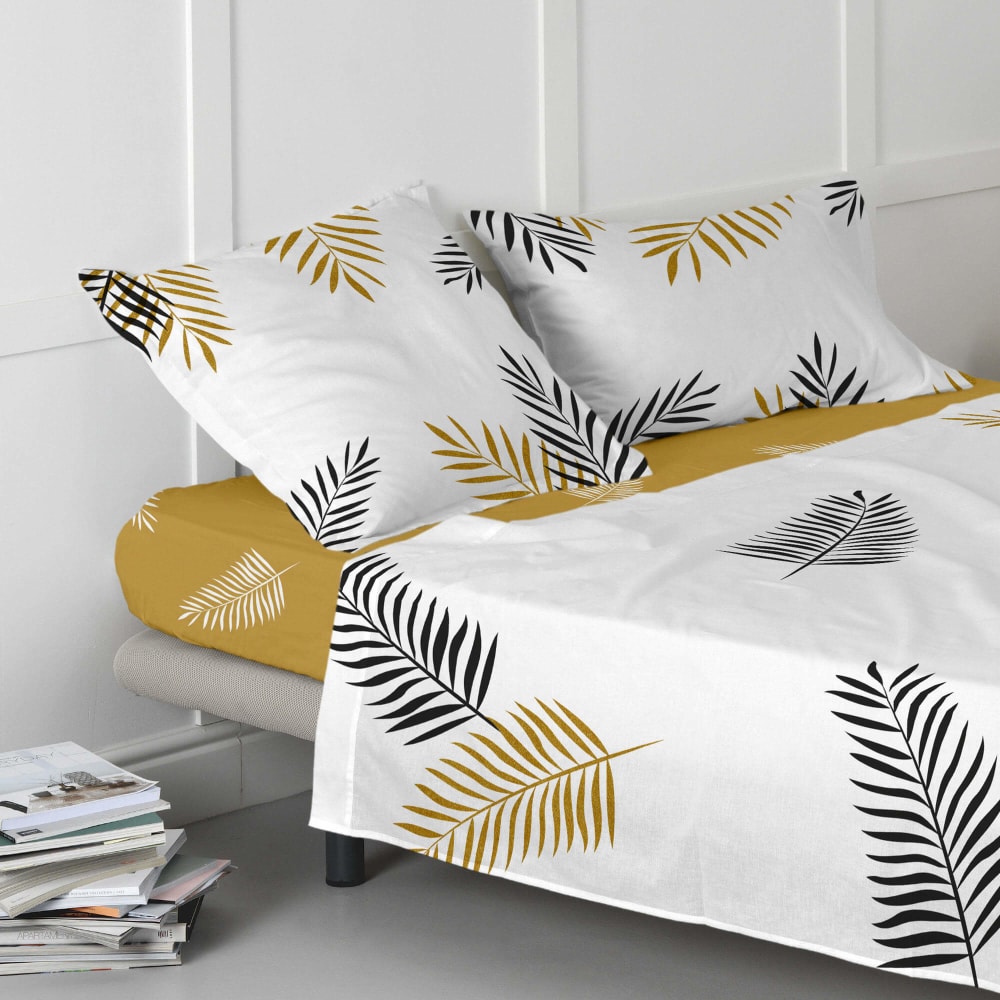 Drap-housse 100% coton multicolore 90x200x32 cm - Maisons du Monde