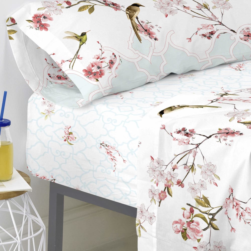 Bajera 100% algodón multicolor 90x200x32 cm (cama 90) - Maisons du Monde