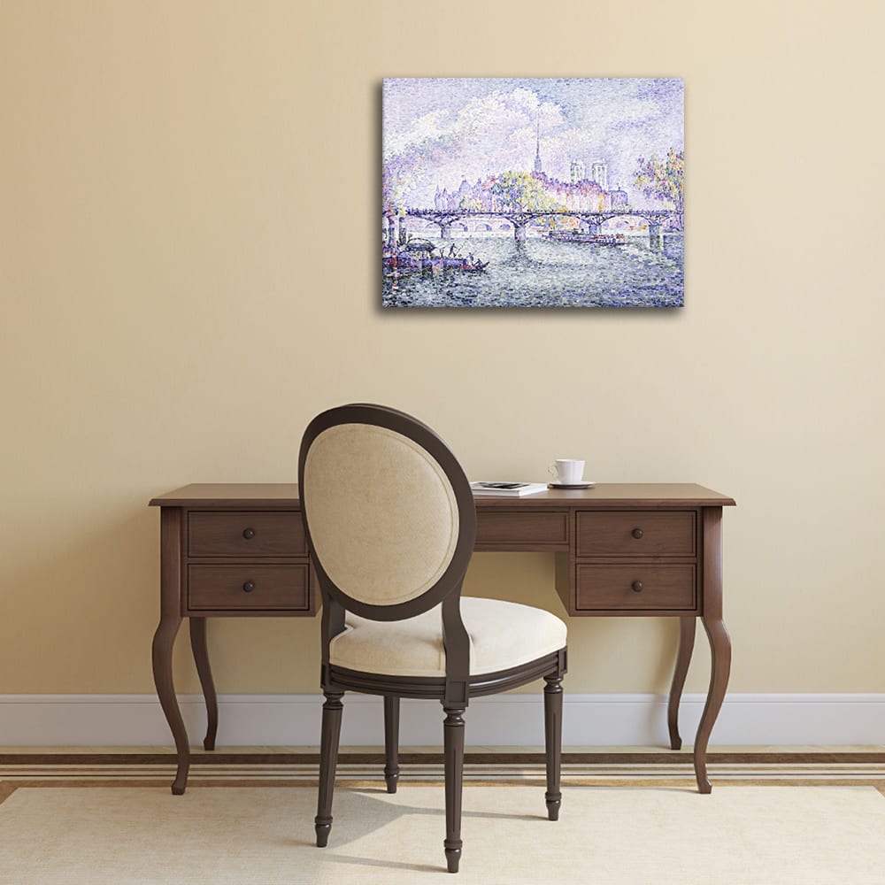 Tableau Le Pont des Arts Paul Signac 80x100cm - Maisons du Monde