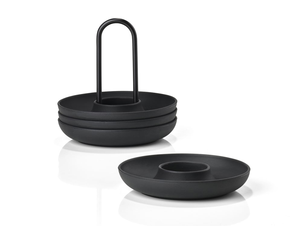 Coquetier en silicone noir