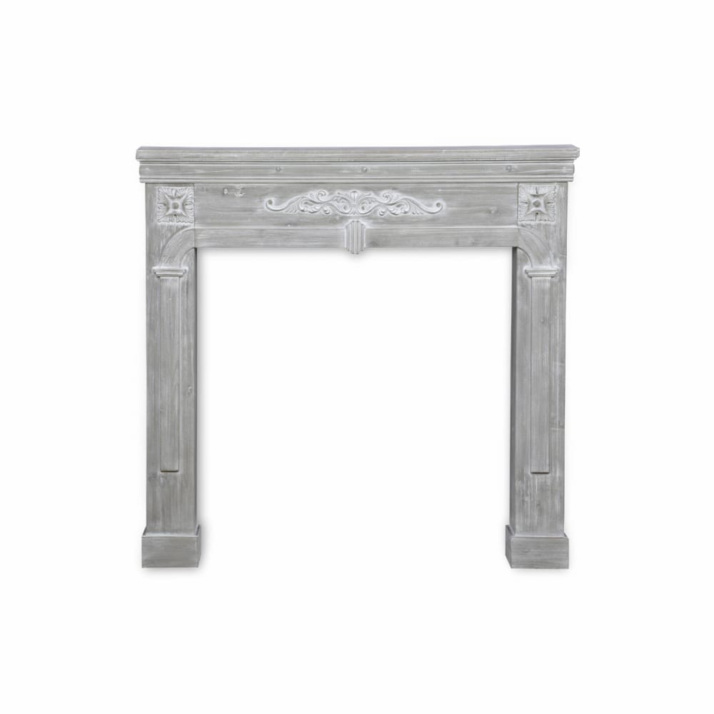 Kaminmantel in grauer Holzoptik - Maisons Du Monde