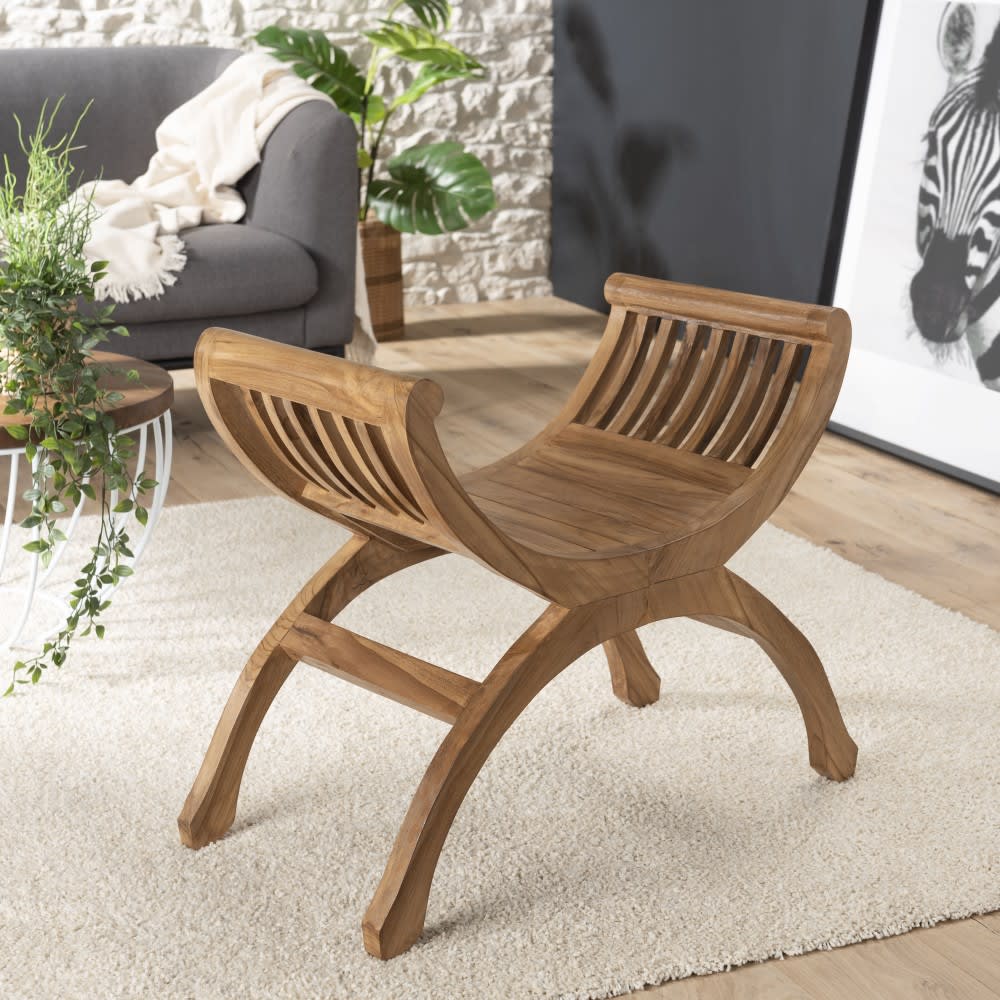 Tabouret/yuyu 1 place en teck - Maisons du Monde