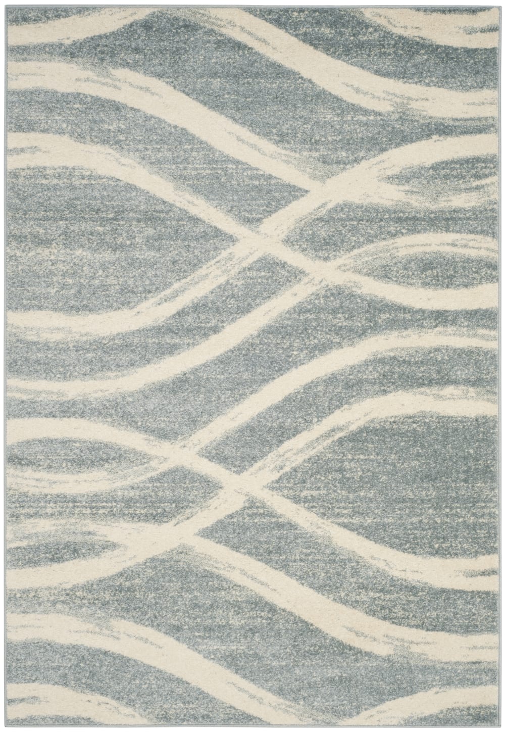 Tapis en polypropylène beige/gris, 122 x 183 cm