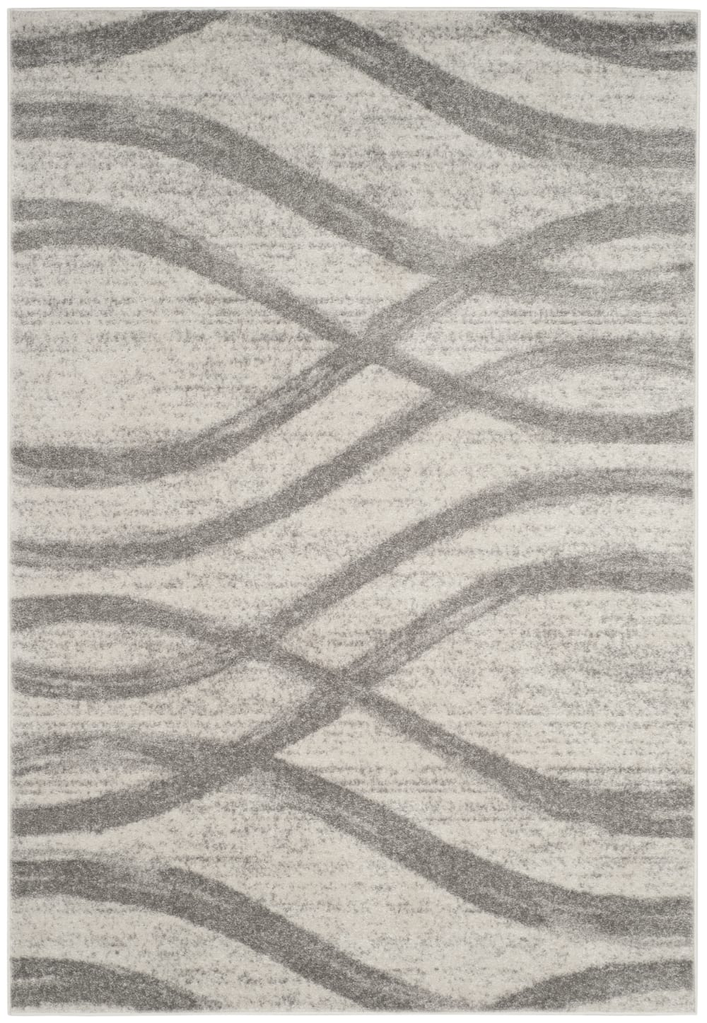 Tapis en polypropylène beige/gris, 122 x 183 cm