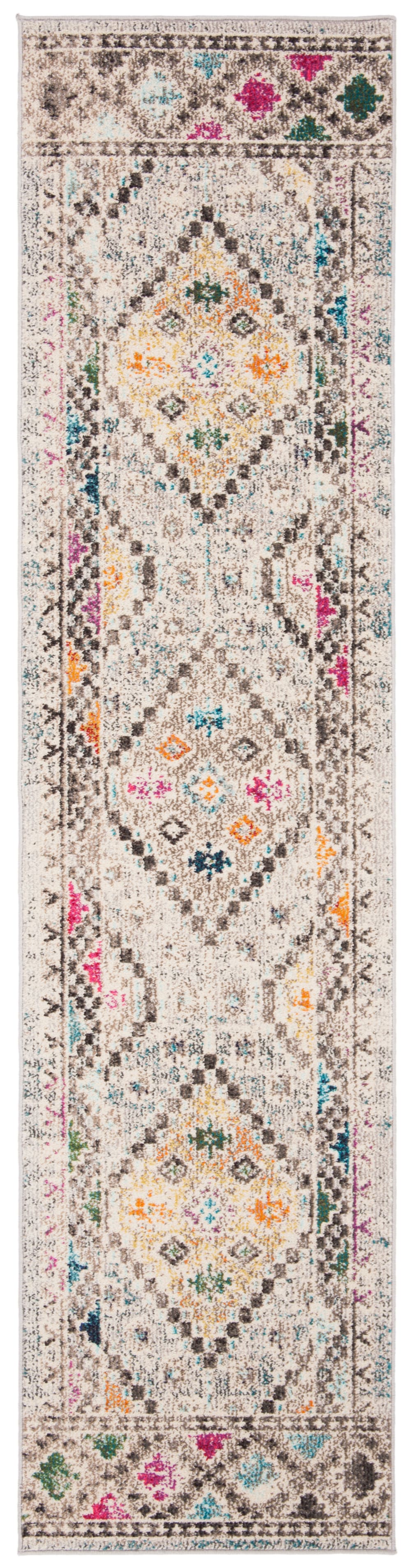 Tapis de transition en polypropylène gris/jaune, 61 x 244 cm