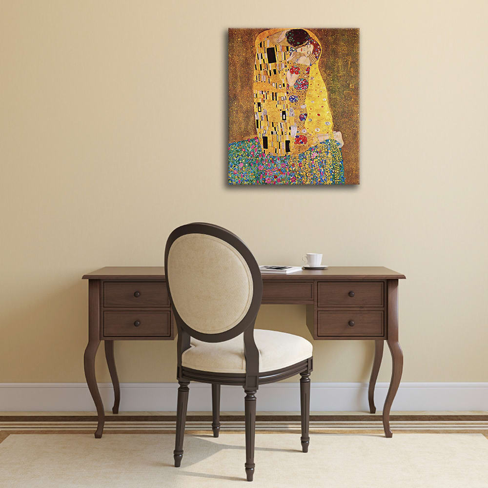Tableau Le Baiser Gustav Klimt 40x50cm — vue 3