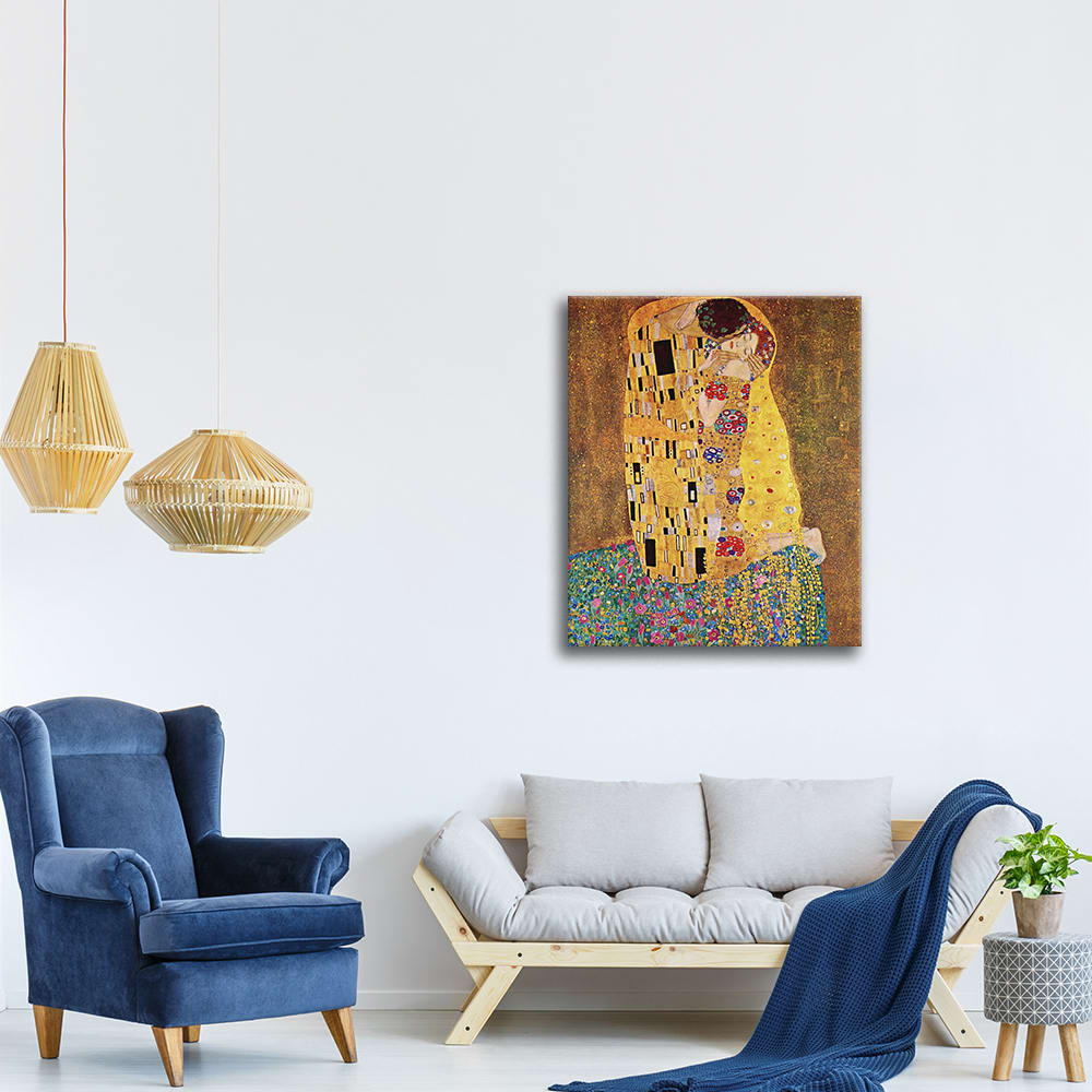 Tableau Le Baiser Gustav Klimt 40x50cm — vue 4
