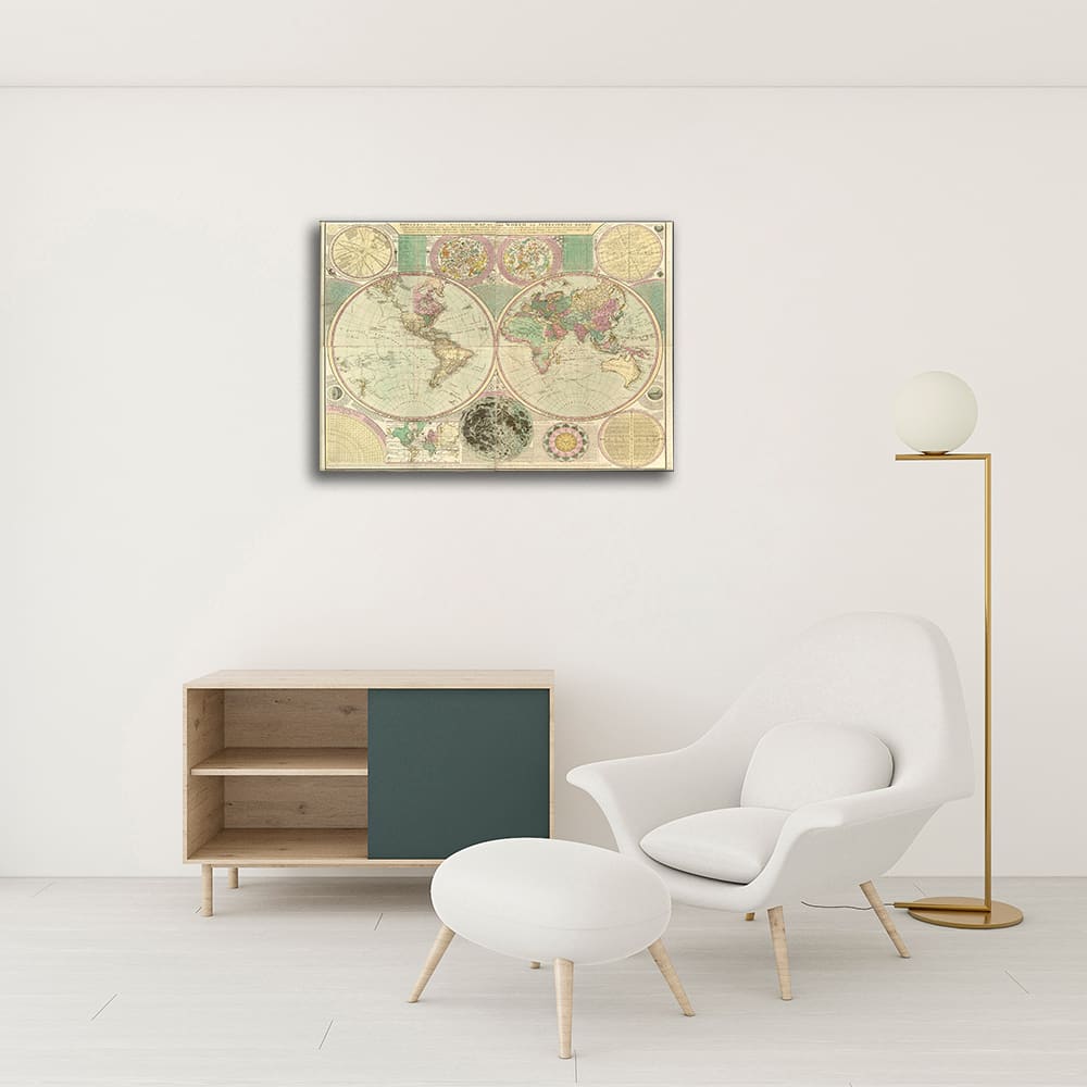 Stampa su tela - Mappa Antica No. 59 cm. 80x100 - Legendarte
