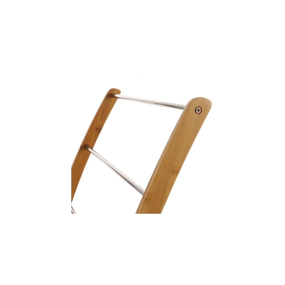 Porte serviette sur pied en bambou et inox - Maisons du Monde