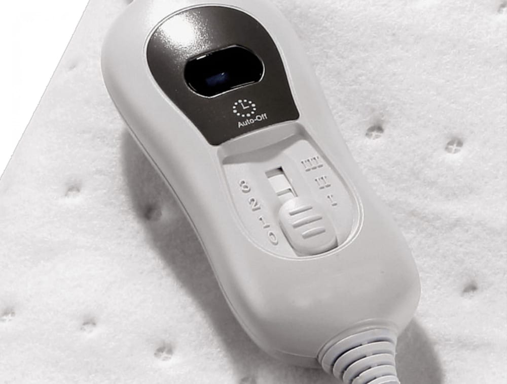 Calienta camas eléctrico 60W blanco apagado automático 150x80cm - Maisons du Monde