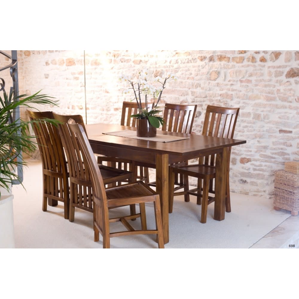 Table à manger extensible en mindi marron l200 - Maisons du Monde