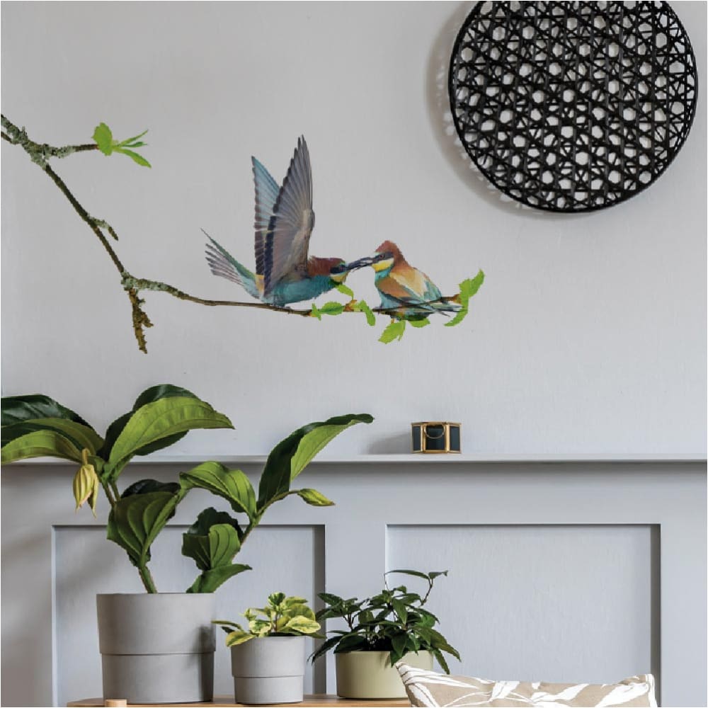 Stickers muraux oiseaux sur une branche 68x18cm - Maisons du Monde