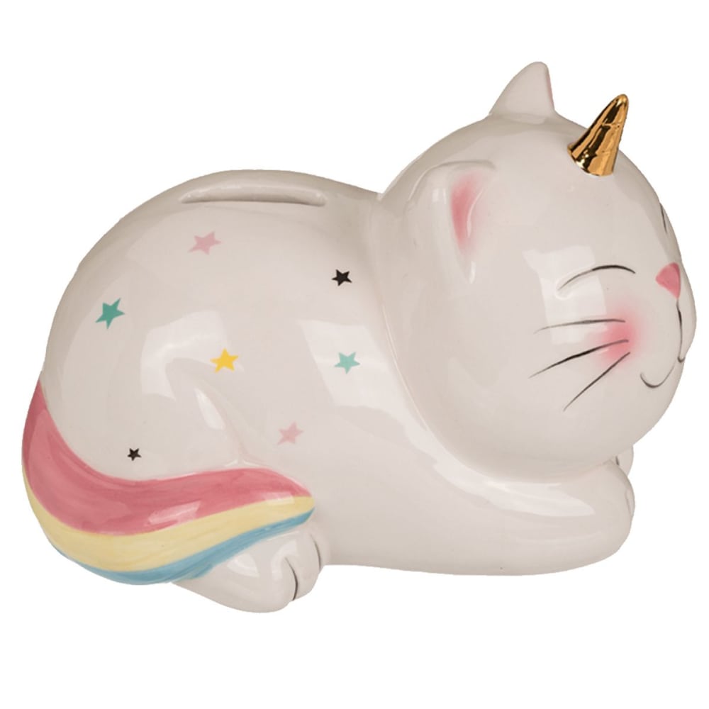 Tirelire chat licorne H12cm - Maisons du Monde