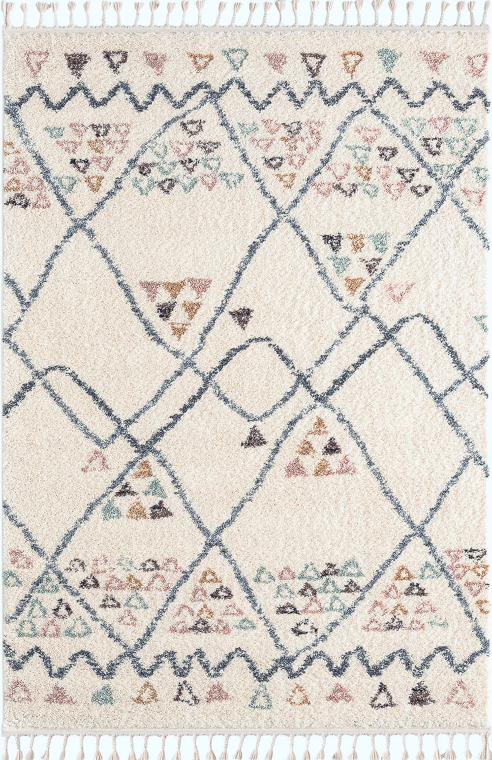 tapis salon ethnique crème  200x230 style berbere