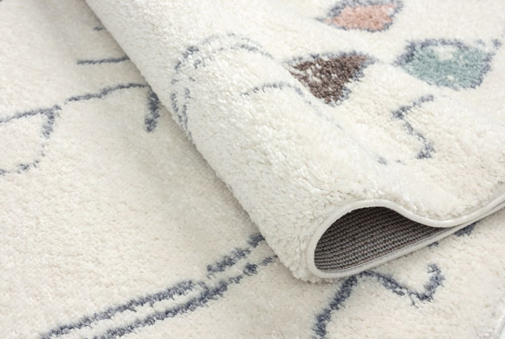 Tapis salon berbere crème 160x230 à frange — vue 4