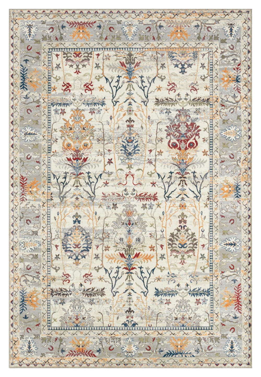 Tapis salon vintage crème 120x170cm