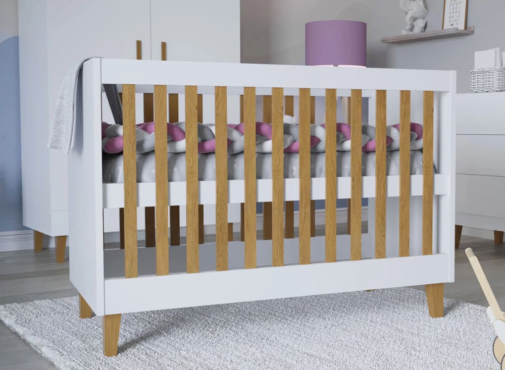 Kubi Babybett mitwachsend - Perlenfarbe - Maisons Du Monde