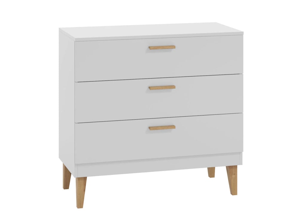 commode 3 tiroirs Blanc