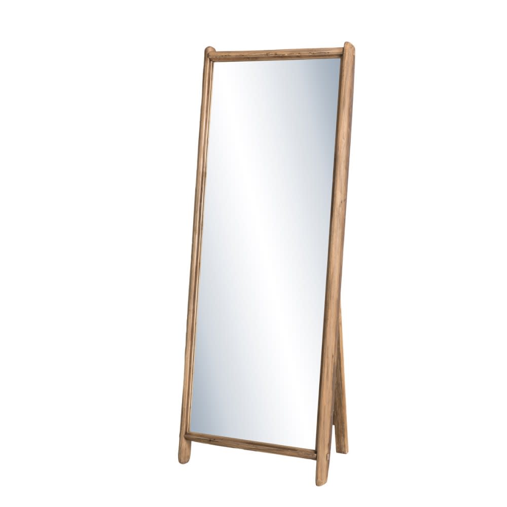 Miroir sur pieds bois pin recyclé 62x165