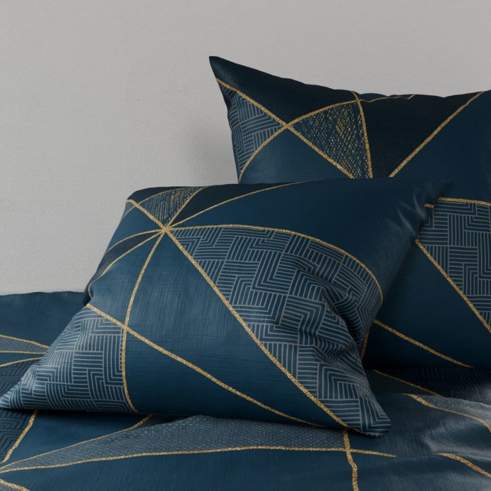Parure de couette 100% coton 57 fils imprimée 240x220 2 taies - Maisons du Monde