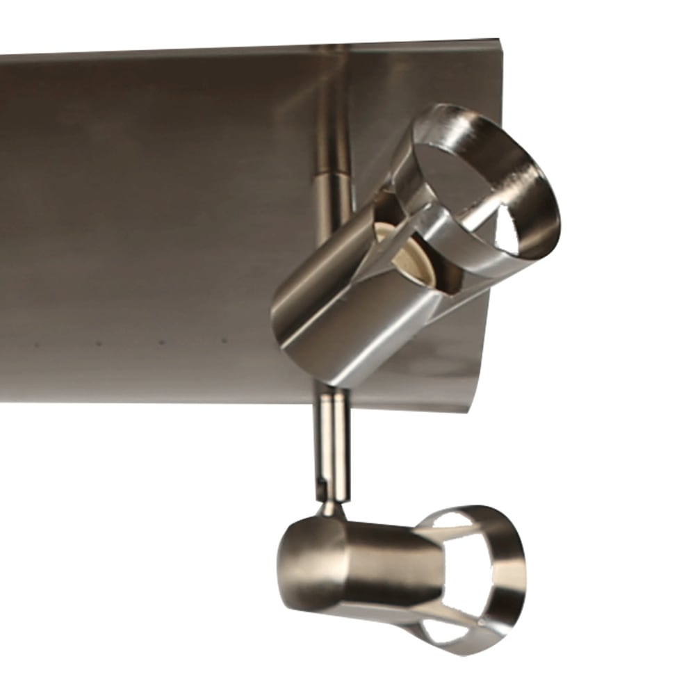 Spot de plafond orientable à 4 lumières en cuir vieilli (gu10) — vue 4