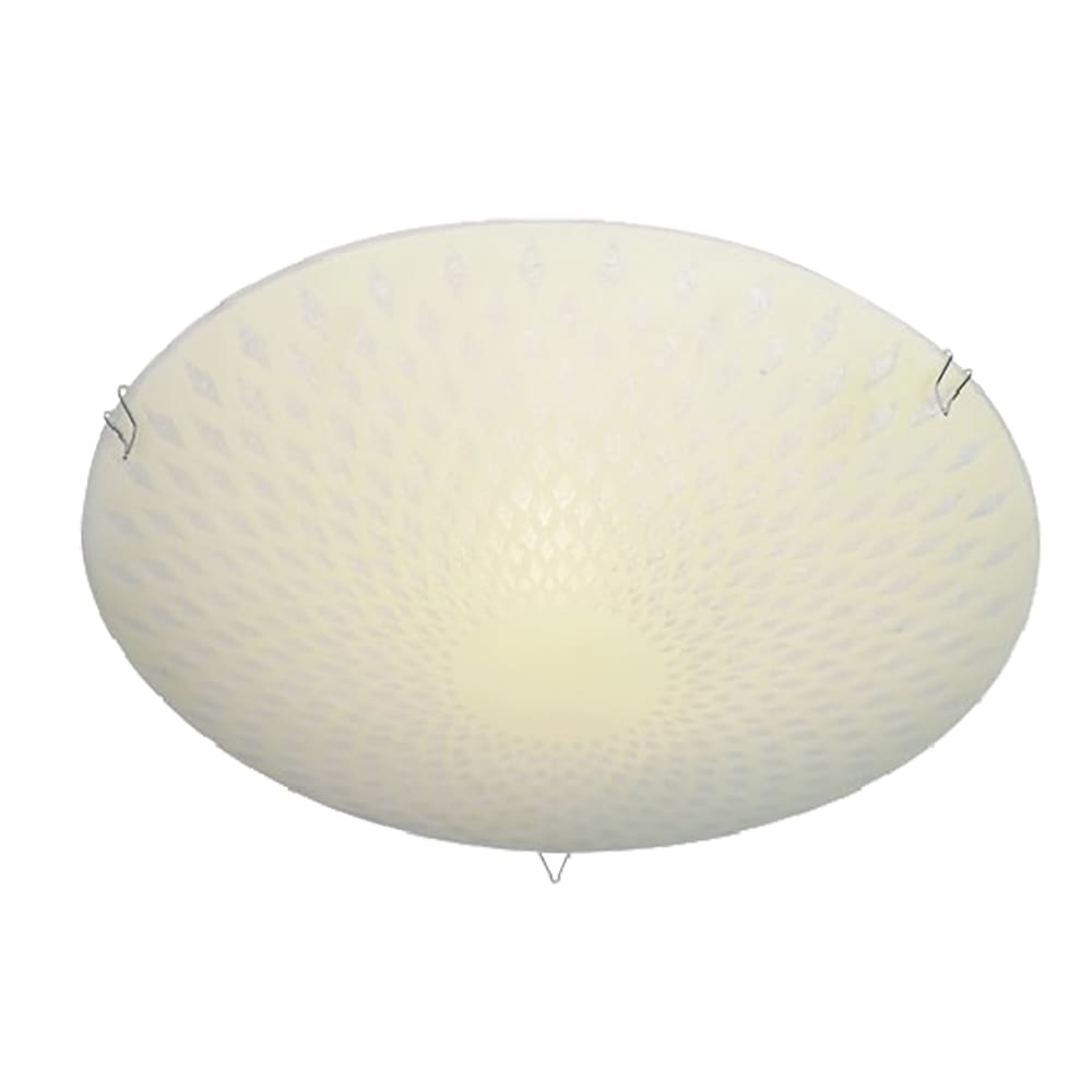 Plafoniera da soffitto in vetro con design geometrico satinato - Vetro
